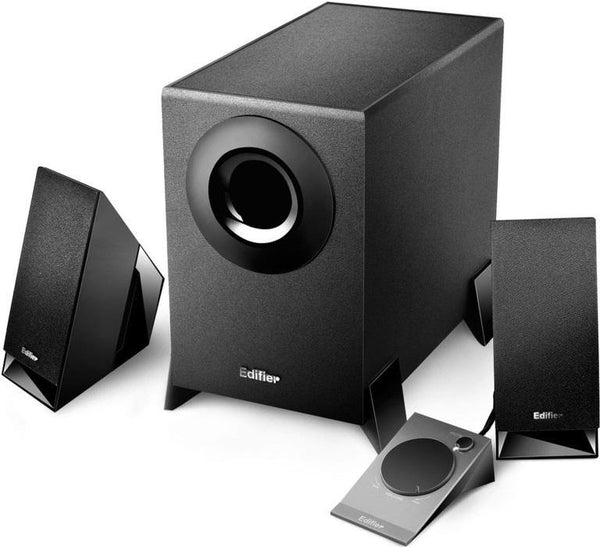 Edifier M1360 2.1 Multimedia Speakers - 3.5mm AUX/4INCH Subwoofer/Remote/RCA Remote Control input - Connected Technologies