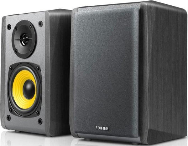 Edifier R1010BT - 2.0 Lifestyle Bookshelf Bluetooth Studio Speakers Black - 3.5mm AUX/RCA/BT/Connects 2 Bluetooth devices/Built-in amplifier BLACK - Connected Technologies