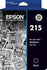 EPSON 215 PIGMENT BLACK INK FOR WORKFORCE WF-100 - Connected Technologies