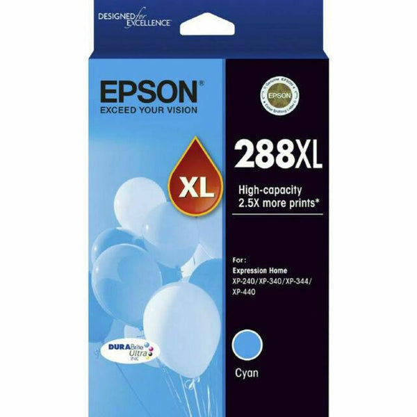 EPSON 288XL CYAN DURABRITE INK XP-240 / XP-340 / XP-344 / XP-440 - Connected Technologies