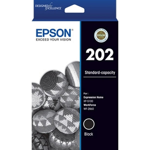 EPSON C13T02N192 202 STD BLACK INK FOR XP-5100 WF-2860 - Connected Technologies