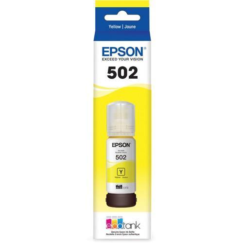 EPSON ECOTANK T502 YELLOW INK BOTTLE ECO TANK ET-2700 ET-2750 ET-3700 ET-4750 - Connected Technologies