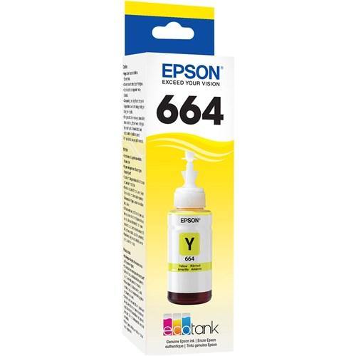 EPSON ECOTANK T664 YELLOW INK BOTTLE - Connected Technologies