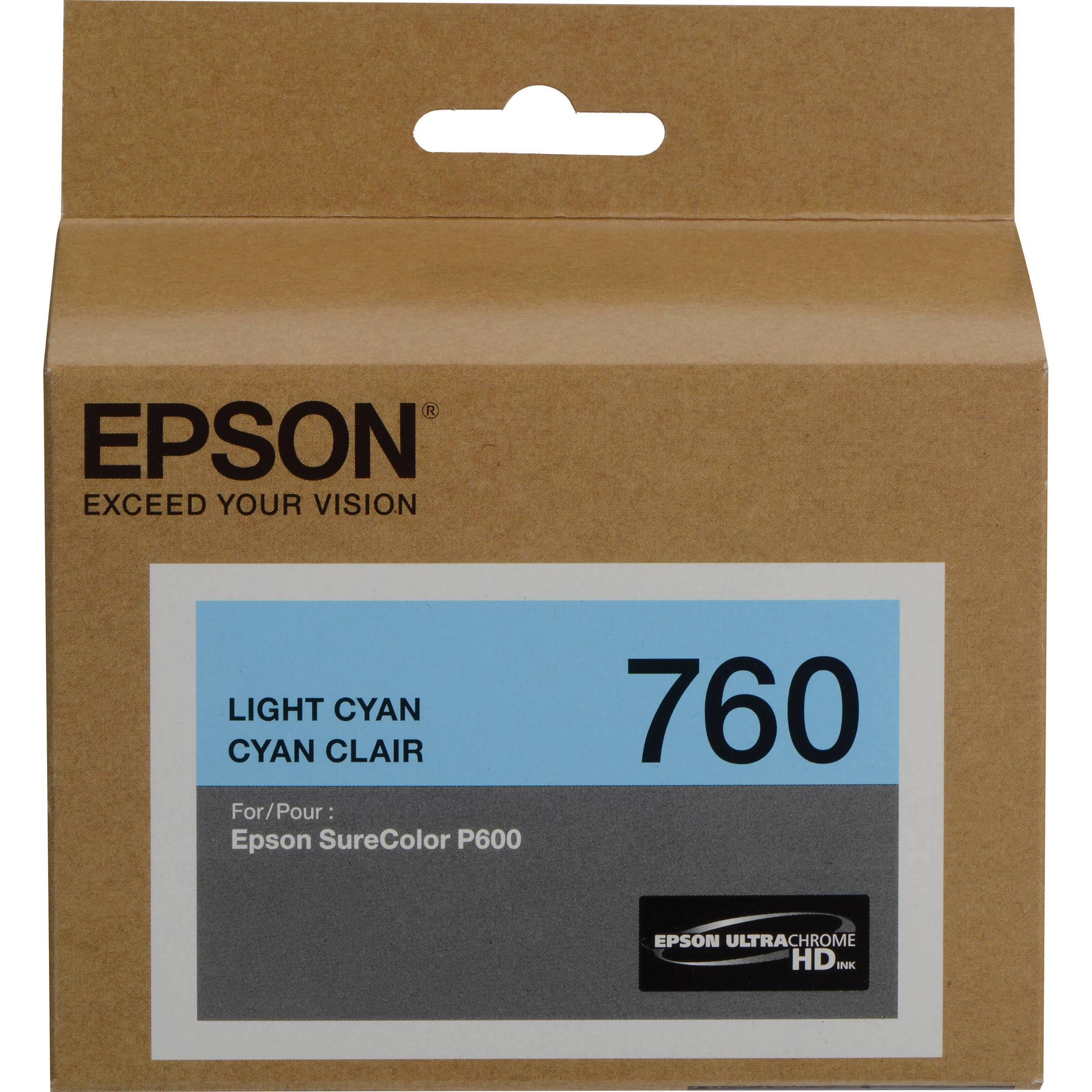 EPSON ULTRACHROME HD INK SURECOLOR SC-P600 LIGHT CYAN INK CART - Connected Technologies