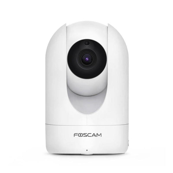 FOSCAM R4M 4 MEGAPIXELS 1080P PAN/TILT WIRED/ DUAL -BAND WIFI IP CAMERA WHITE - Connected Technologies