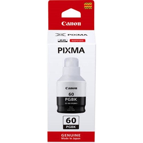 GI60BK BLACK 170ML INK BOTTLE FOR PIXMA ENDURANCE G6060 