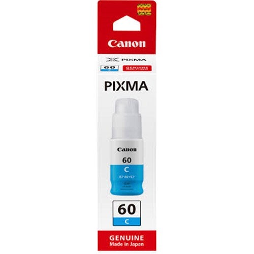 GI60C CYAN 70ML INK BOTTLE FOR PIXMA ENDURANCE G6060 G6065