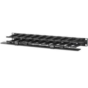 Horizontal Cable Manager. 1U x 4IN Deep.