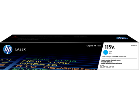 HP #119A Cyan Toner W2091A - Connected Technologies