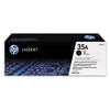 HP 35A BLACK TONER 1,500 PAGE YIELD WATER DAMAGED PACKAGING