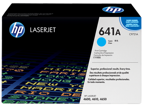 HP 641A CYAN TONER 8,000 PAGE YIELD FOR CLJ 4600, 4650 - Connected Technologies