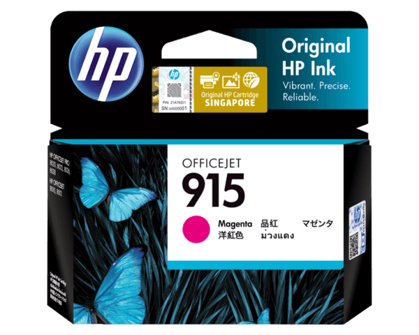 HP 915 MAGENTA ORIGINAL INK CARTRIDGE 315 PAGES - Connected Technologies