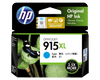 HP 915XL CYAN ORIGINAL INK CARTRIDGE 825 PAGES