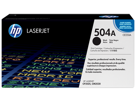 HP CE250A BLACK TONER 5000 PAGE YIELD FOR CP3520 CM3530 - Connected Technologies