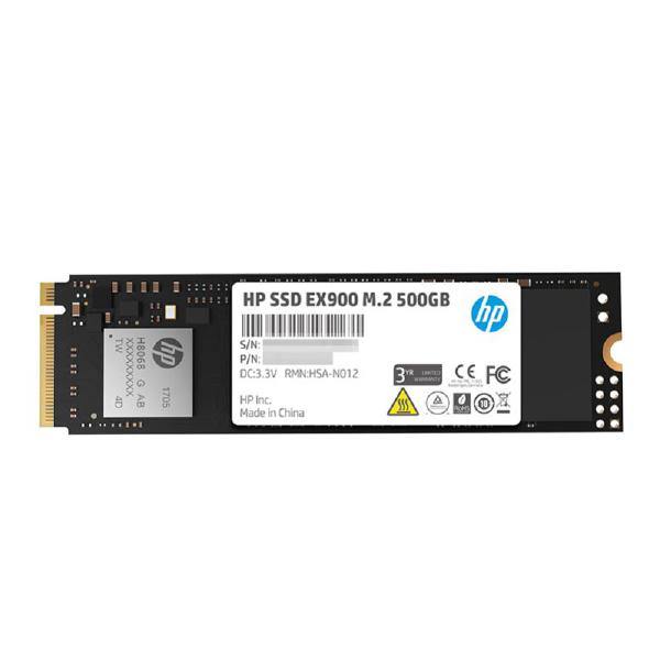 HP SSD EX900 M.2 NVMe 500GB, 3D TLC with HP Controller H8068 and 2100/1500 Max R/W - 5 Year Warranty