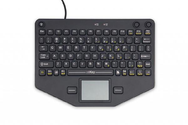 iKey SL-80-TP Compact Mobile Keyboard with Touchpad (USB / VESA Mount)