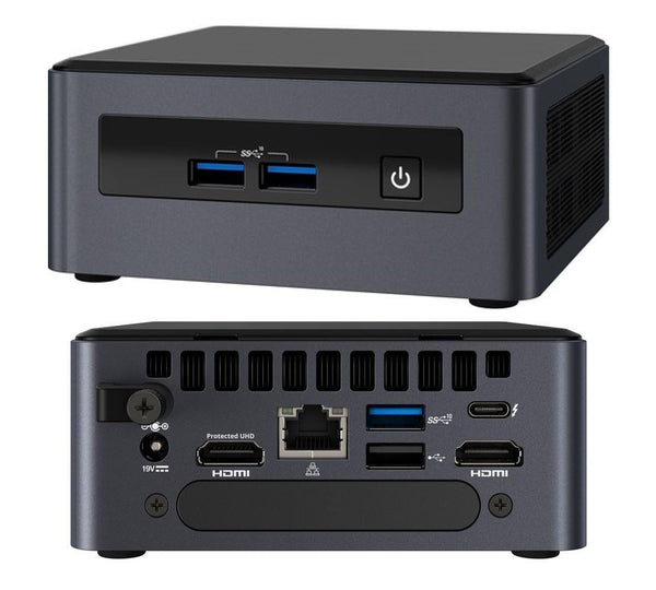 Intel NUC 8 Pro Kit Mini PC i3-8145U 2xDDR4 SODIMM 2.5' HDD M.2 SSD 24x7 RAID 3xDisplays 2xHDMI DP1.2 USB-C Thunderbolt 3 4xUSB GBLAN WiFi5 BT5 V ~Pow - Connected Technologies