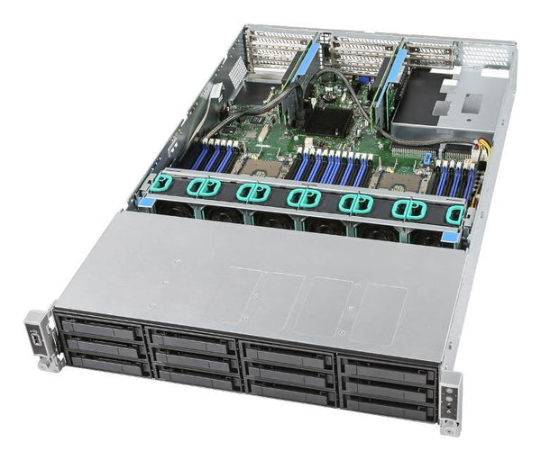 Intel Prebuilt Server, 2U Rackmount, Xeon 3204 (1/2), 32GB ECC RAM (2/24) , 3.5' x 12 HDD Bays, 8port LSI3108, BBU, 10Gbe, 1100w RPS, 3 Yr Warranty - Connected Technologies