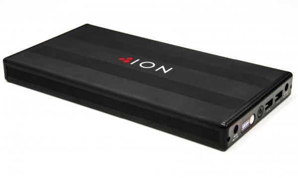 ION Xenon portable battery back up, 2 x USB ports to charge USB Devices and 1x 19V 4.5A output to charge laptops / tablets. 12 Month Warranty.
