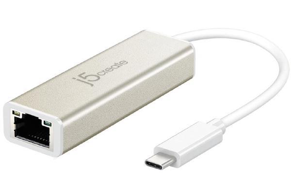 J5create JCE131 USB-C Type-C to Gigabit Ethernet Adapter - Connected Technologies