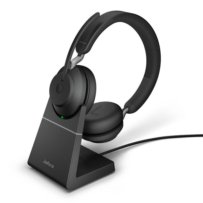 Jabra Evolve2 65, Link380c MS Stereo Stand Black