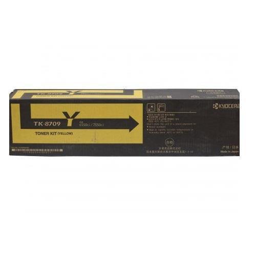 KYOCERA TK-8709Y YELLOW TONER 30K FOR TASKALFA 6550CI/7550CI - Connected Technologies