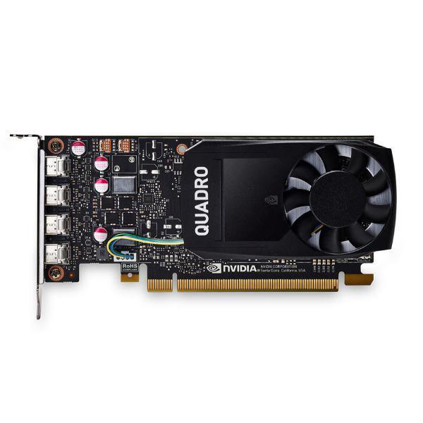 Leadtek Quadro P1000 Work Station Graphics Card PCIE 4GB DDR5, 4H(mDP), Single Slot, 1x Fan