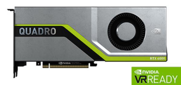 Leadtek Quadro RTX6000 Work Station Graphic Card PCIE 24GB GDDR6 4H (DP) VirtualLink (1) 1x Fan, ATX - Connected Technologies