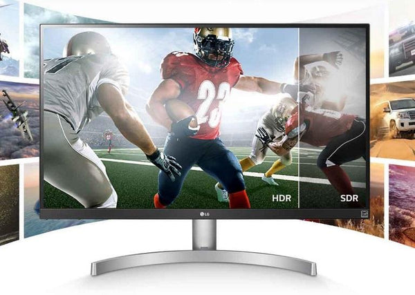 LG 27' 4K UHD IPS, 350 cd/m (Typ), sRGB 99%, 10bit Panel, LED Monitor with VESA Display, HDR 400 (27' Diagonal) (LS) - Connected Technologies