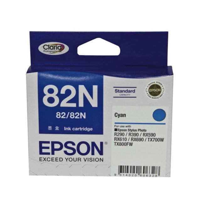 LIGHT CYAN 82/82N STD YIELD STYLUS PHOTO R290 R390 RX590 RX610 RX690 TX700W TX800FW
