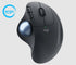 Logitech Ergo M575 Wireless Ergonomic Mouse-Black - Mouse