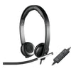 Logitech H650E Wired Headset Stereo with Noise Canceling Microphone business Headband LED no tangle cable
