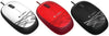 Logitech M105 Corded Optical Mouse Red - High-definition optical tracking Full-size comfort Ambidextrous design (LS)