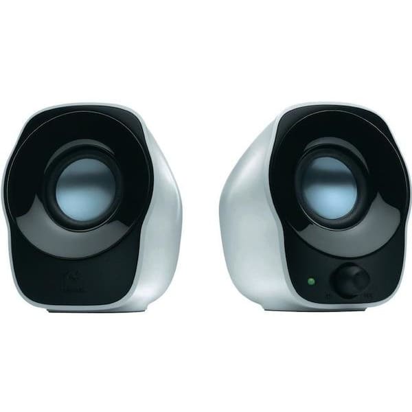 Logitech Speaker System 2.0, USB, Z120, White, 1.2W RMS, 3.5mm Input - Connected Technologies