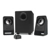 Logitech Speaker System 2.1, Z213, Black, Headphone Jack, Bass Adjust, 7W RMS, 3.5mm Input