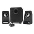 Logitech Speaker System 2.1, Z213, Black, Headphone Jack, Bass Adjust, 7W RMS, 3.5mm Input - Connected Technologies