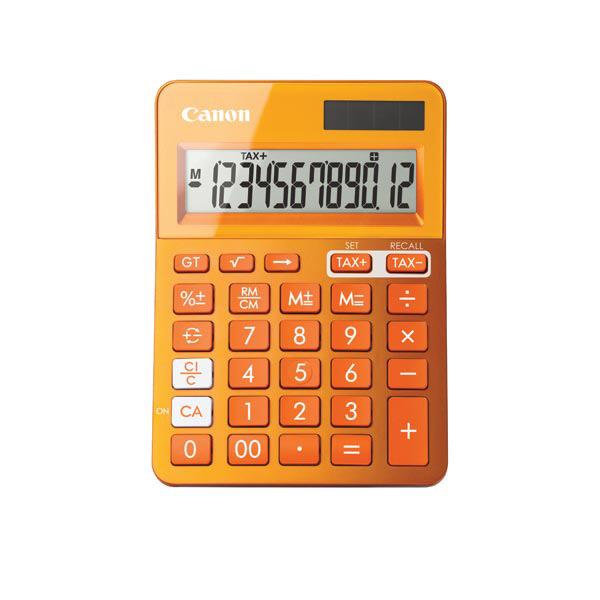 LS123KMOR METALLIC ORANGE 12 DIGIT DESKTOP CALCULATOR - Connected Technologies