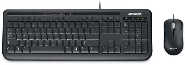 Microsoft Wired Desktop 600 Keyboard &amp; Mouse Combo, USB, Black, Retail - Connected Technologies