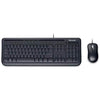 Microsoft Wired Desktop 600 Keyboard &amp; Mouse Combo, USB, Black, Retail