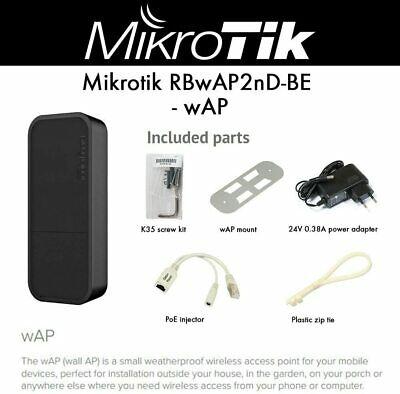 MikroTik RBwAP2nD wAP 2.4GHz 2dBi Weatherproof Wireless Access Point - Connected Technologies