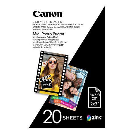 MPPP20 MINI PHOTO PRINTER PAPER - 20 SHEETS - ZP-2030-20 - ZINC - Connected Technologies