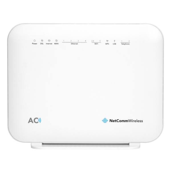 NetComm NF18ACV AC1600 WiFi VDSL/ADSL Modem Router with Voice - Gigabit WAN, 4 x Gigabit LAN, 2 x FXS Voice, 2 x USB Storage  ** NBN Compliant ** - Connected Technologies