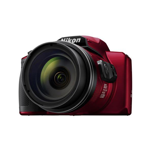 Nikon Digital Compact Camera COOLPIX B600, Red , 16MP, 60x Optical Zoom, Fixed Lens Mini HDMI