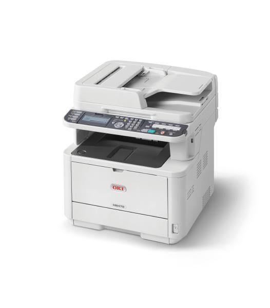 OKI MB472dnw Mono A4 33ppm Network Wireless AirPrint PCL Duplex ADF 350 sheet +options 4-in-1 MFP