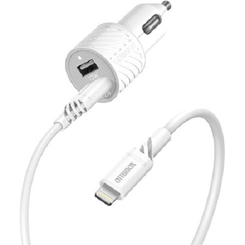 OtterBox Lightning to USB-A Car Charging Kit 24W - Cloud 