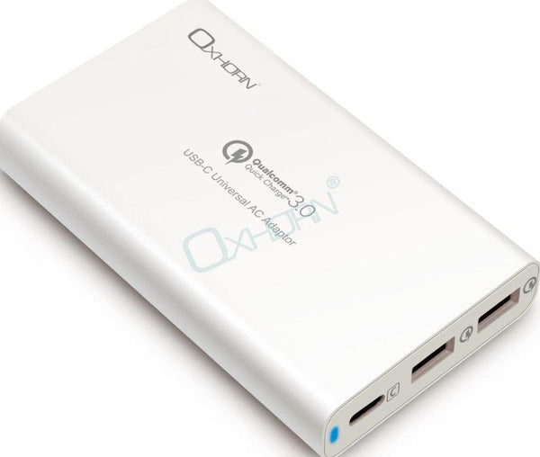 Oxhorn USB Type C & Quick Charge 3.0 Laptop/Notebook Charger 40W Power USB-C USB 3.0 - Connected Technologies