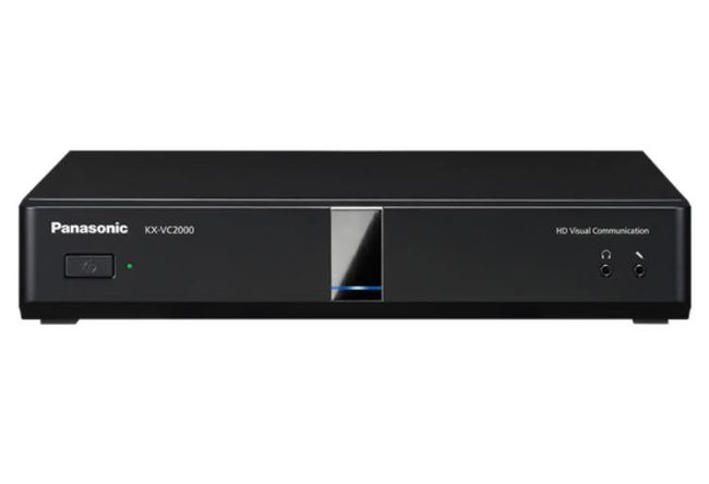 Panasonic KX-VC2000 New HDVC Main Unit - Full HD, 24 site multi point connection, Dual Stream, Multi (3) monitor support, Dual Network