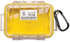 Pelican 1010 Micro Case - Clear with Yellow