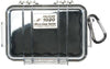 Pelican 1020 Micro Case - Clear with Black