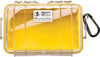 Pelican 1050 Micro Case - Clear with Yellow